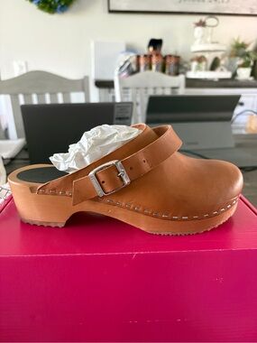 Swedish Hasbeens Slingback Clogs